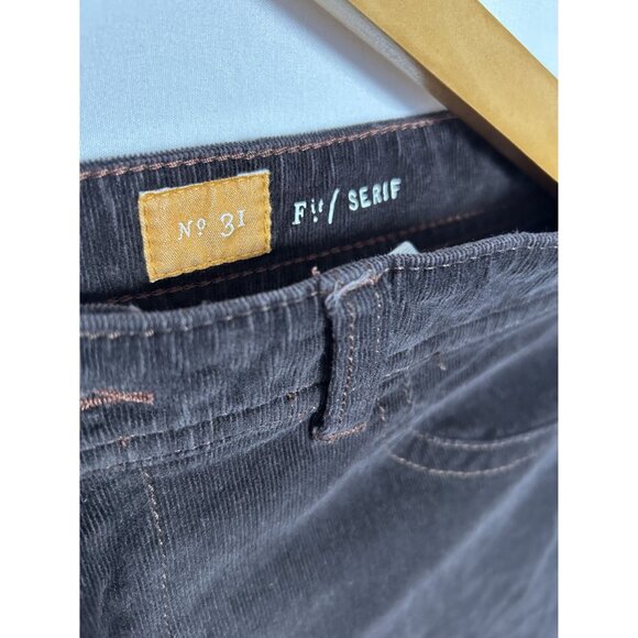 Corduroy Pilcro & The Letterpress Womens Pants Fit Serif No 31 Brown - Picture 4 of 16